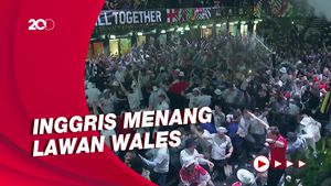 Sorak Sorai Warga Penuhi Jalanan di Inggris Sambut Timnas Maju 16 Besar
