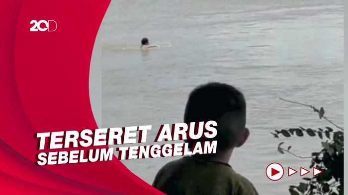 Detik-detik Bocah Tenggelam di Sungai Mahakam Kaltim
