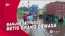Penampakan Banjir Rob di Pelabuhan Tanjung Emas Semarang