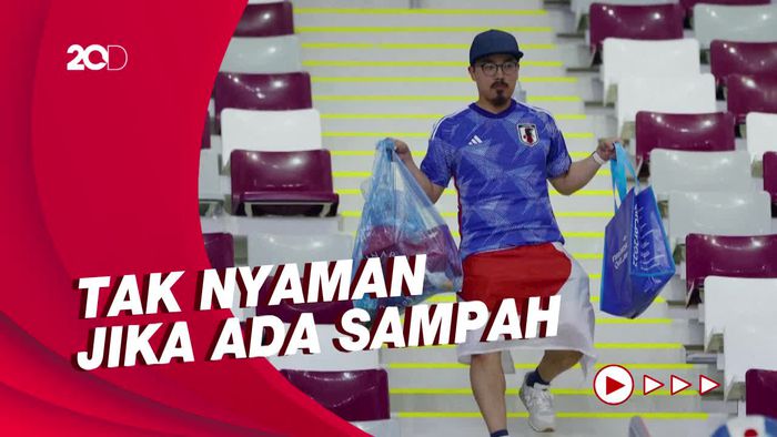 Jepang Bersihkan Grup E Piala Dunia, Suporternya Bersihkan Stadion