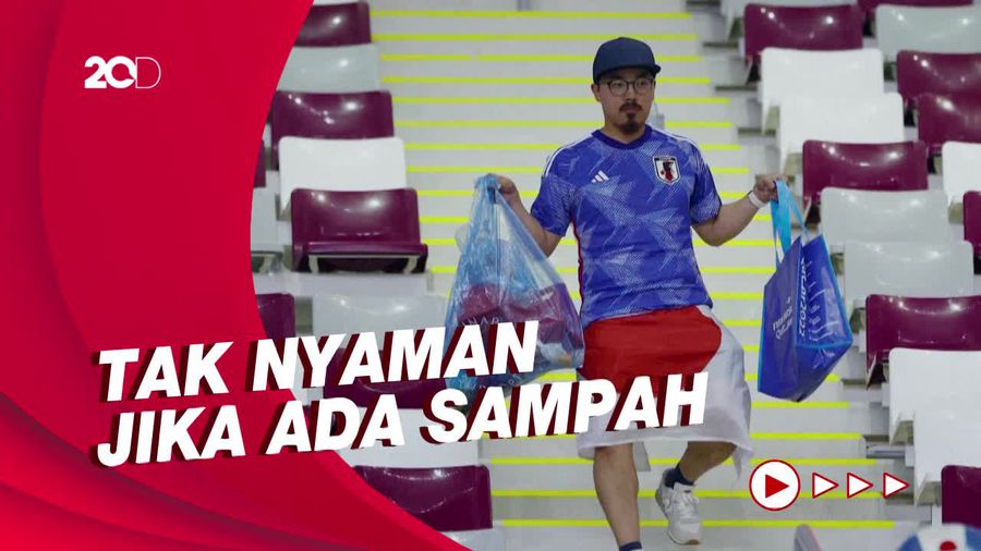 Jepang Bersihkan Grup E Piala Dunia, Suporternya Bersihkan Stadion