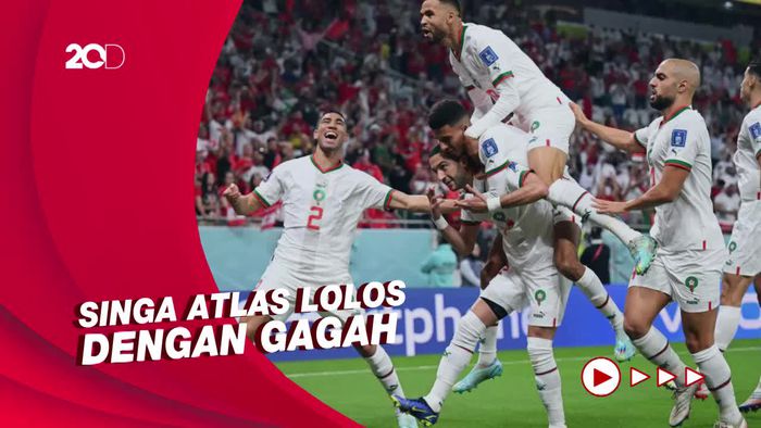 Maroko Tak Terkalahkan di Babak Penyisihan Piala Dunia, Suporter Bersukacita!