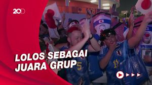 Suporter Jepang Rayakan Kesuksesan Samurai Biru Kalahkan Matador