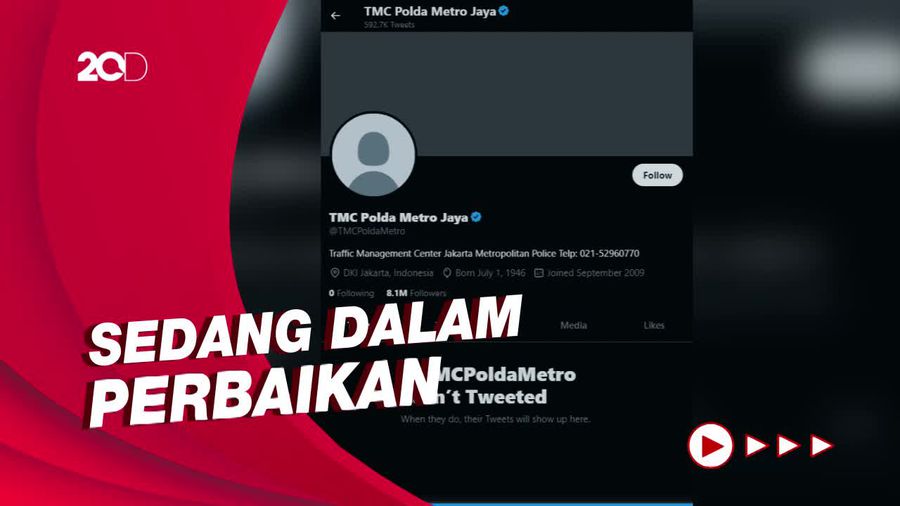 Akun Twitter @TMCPoldaMetro Hilang, Polisi Tegaskan Bukan Diretas