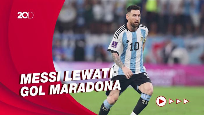 Laga Ke-1.000 Messi Antar Argentina Jumpa Belanda