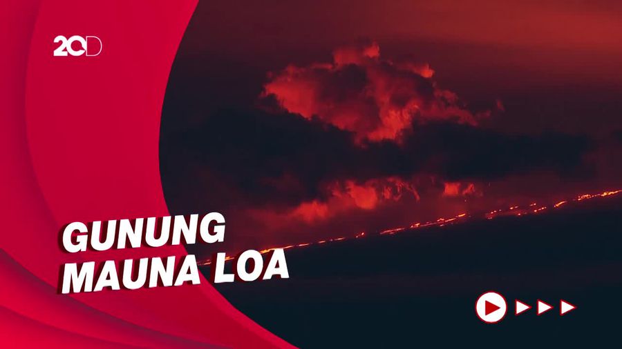 Langit Merah Membara Akibat Letusan Gunung Berapi Terbesar di Dunia