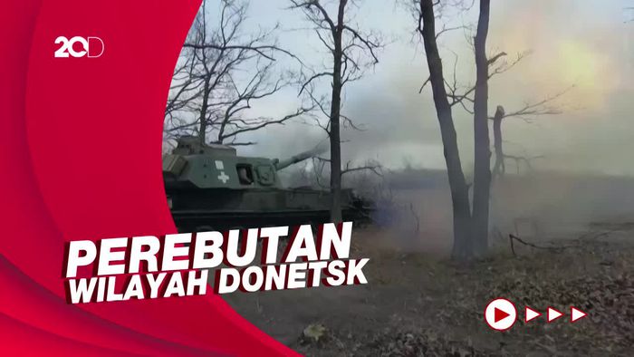 Ukraina Bombardir Posisi Rusia di Bakhmut
