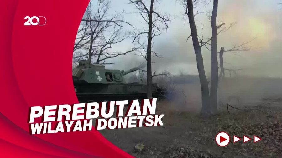 Ukraina Bombardir Posisi Rusia di Bakhmut