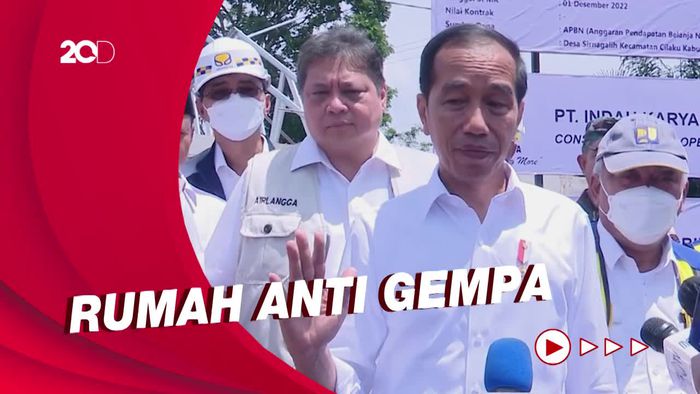 Jokowi Tinjau Lokasi Relokasi Pembangunan Rumah Tahan Gempa Cianjur