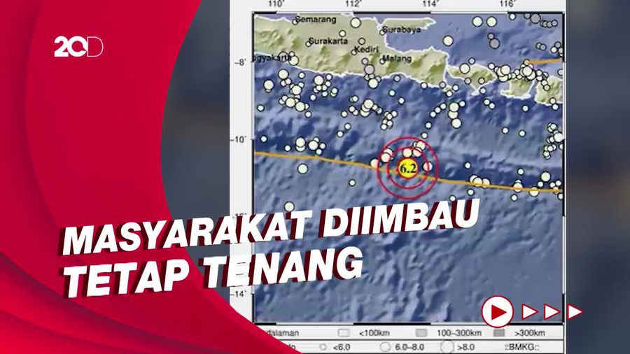 5 Kali Gempa Susulan Guncang Jember Usai Gempa M 6,2