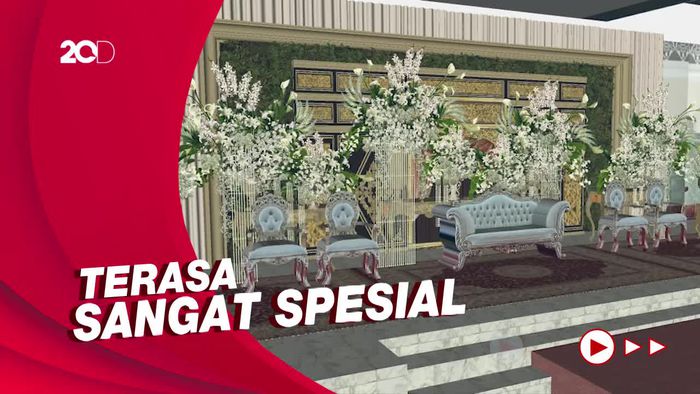 Progres Dekorasi Tasyakuran Pernikahan Kaesang-Erina Capai 85 Persen