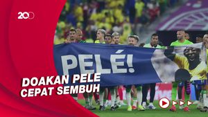 Spanduk Pele Dibentangkan Neymar Cs Usai Brasil Kalahkan Korsel