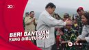 Hormat Prabowo ke Bocah Korban Gempa Cianjur