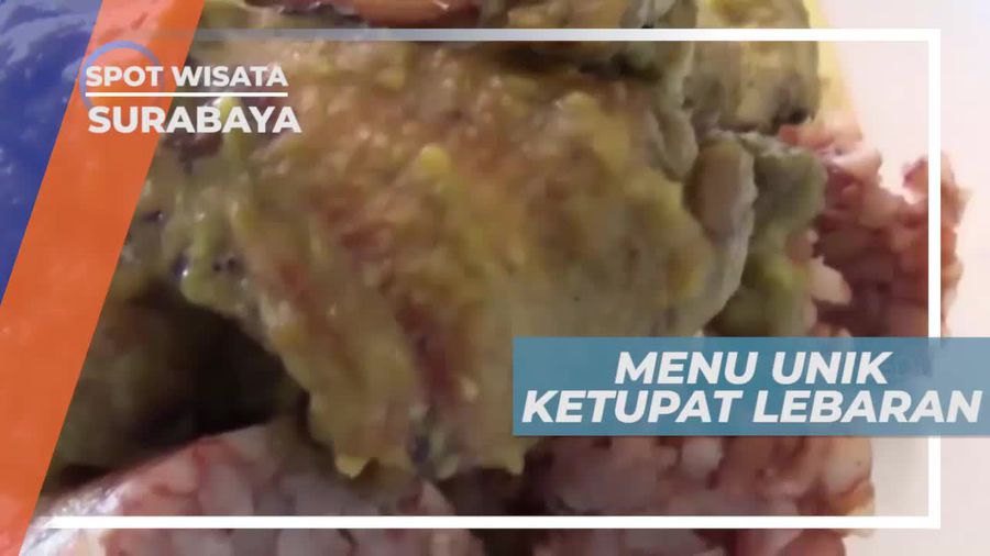 Ketupat Berbahan Dasar Beras Merah di Surabaya