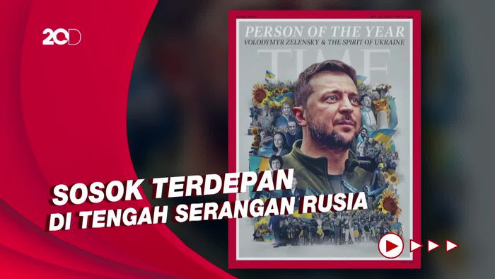 Presiden Ukraina Dinobatkan Sebagai Person of the Year Versi TIME