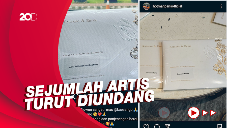 Inul hingga Hotman Paris Pamer Undangan Pernikahan Kaesang-Erina