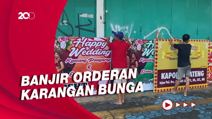 Saat Penjual Bunga Kecipratan Rezeki Jelang Pernikahan Kaesang