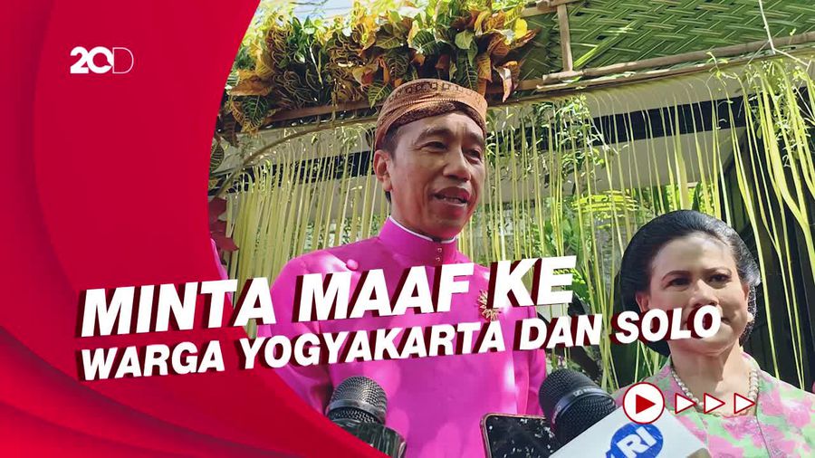 Jokowi Minta Maaf Lagi Jika Prosesi Pernikahan Kaesang-Erina Mengganggu