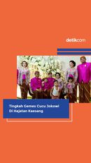 Tingkah Polah Menggemaskan Cucu Jokowi