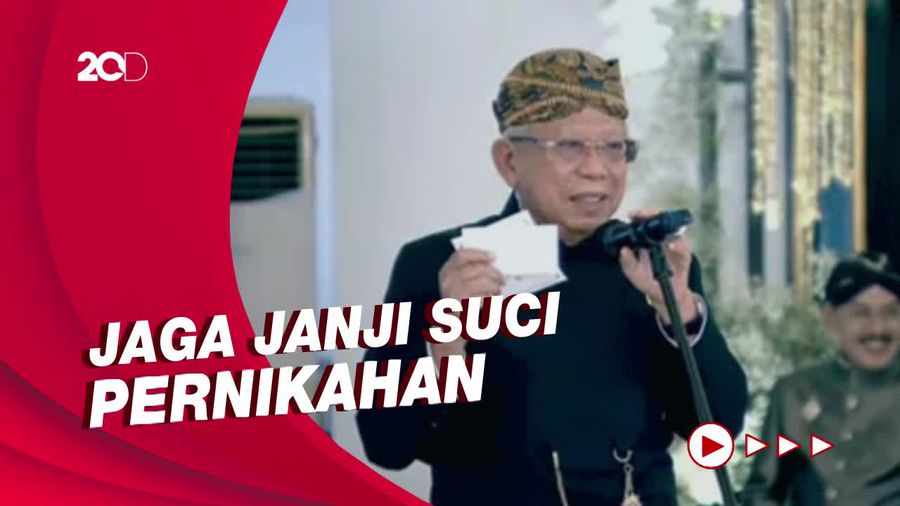 Pesan Maruf ke Kaesang-Erina: Tiada yang Sempurna, Terimalah Apa Adanya