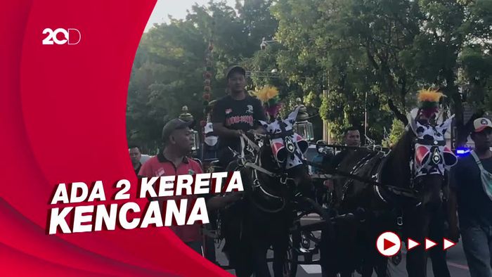 Suasana Gladi Bersih Kirab Jelang H-1 Tasyakuran Pernikahan Kaesang-Erina