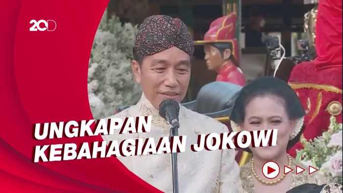 Ungkapan Kebahagiaan Jokowi Usai Akad Nikah Kaesang-Erina