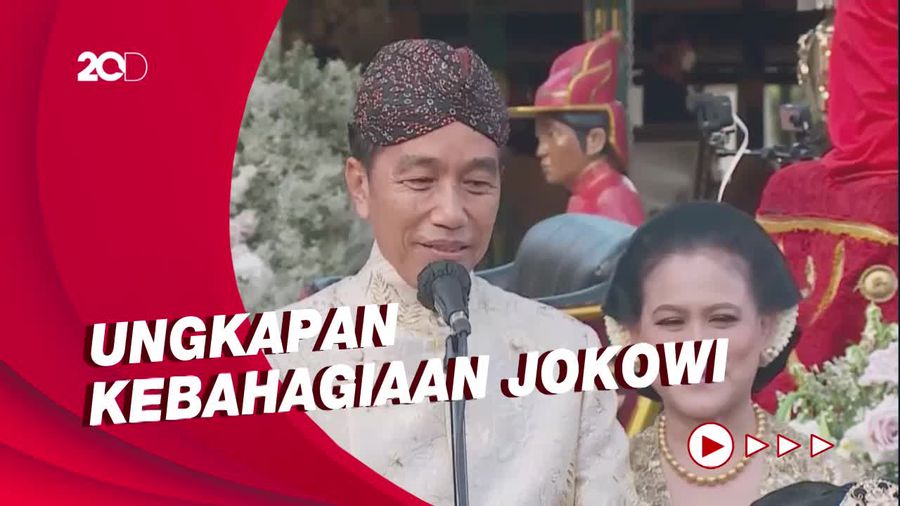 Ungkapan Kebahagiaan Jokowi Usai Akad Nikah Kaesang-Erina