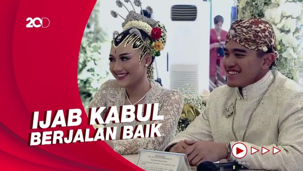 Jokowi-Iriana Lega Kaesang Pangarep Telah Menikah