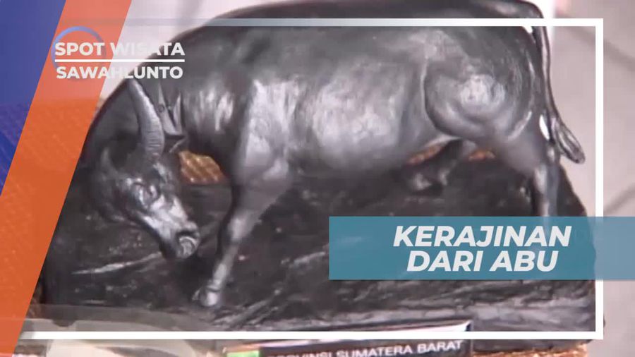 Kerajinan Cantik Berbahan Dasar Abu Batubara, Sawahlunto Sumatera Barat