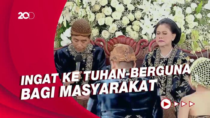Momen Haru Jokowi Beri Wejangan ke Anak-Cucunya 