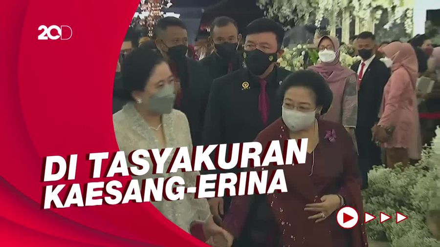 Hangatnya Sambutan Keluarga Jokowi Ke Megawati dan Puan