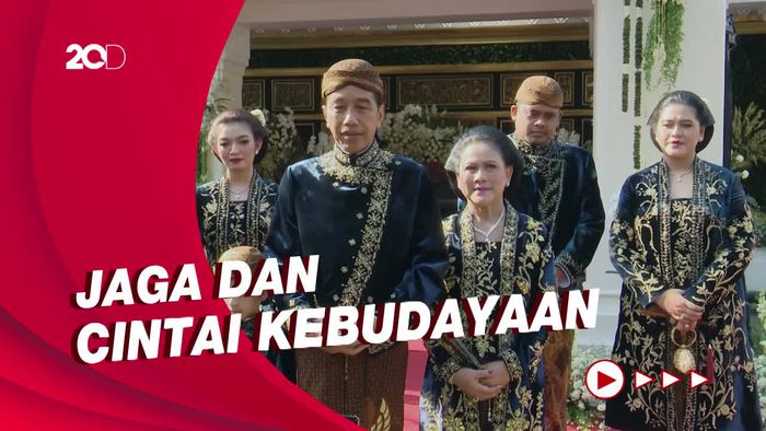 Wejangan Jokowi saat Prosesi Ngunduh Mantu Kaesang-Erina