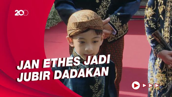 Kala Jokowi Perkenalkan Jan Ethes Sebagai Jubir di Tasyakuran Kaesang-Erina
