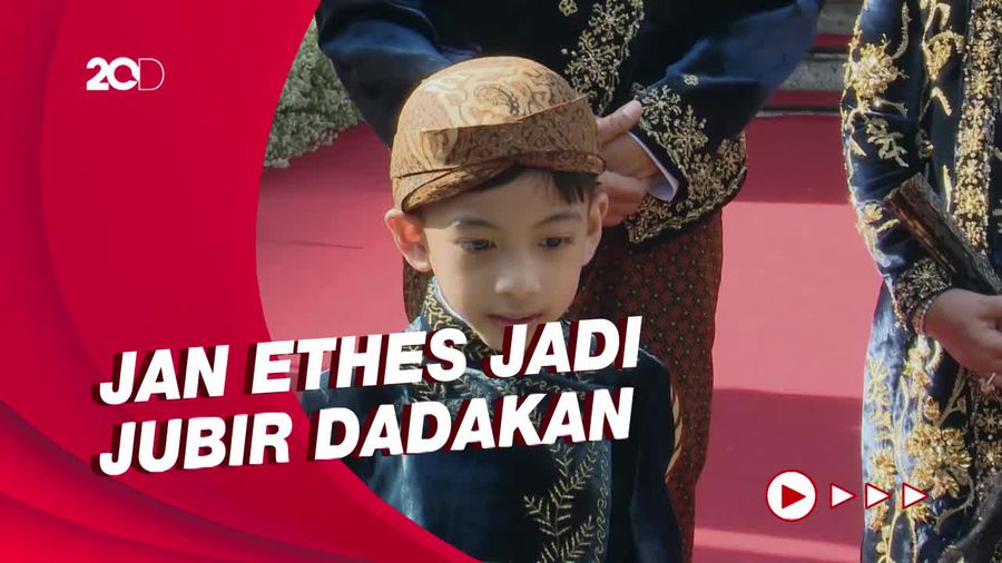Kala Jokowi Perkenalkan Jan Ethes Sebagai Jubir di Tasyakuran Kaesang-Erina