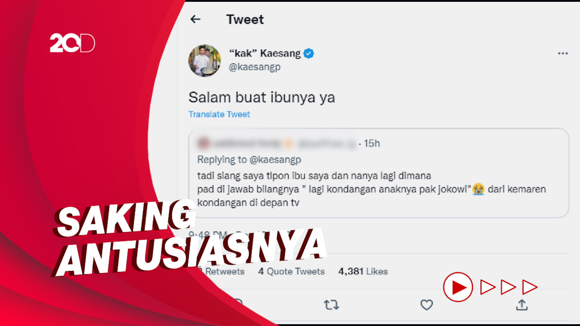 Curhatan Kocak Netizen Nonton Prosesi Pernikahan Kaesang Erina