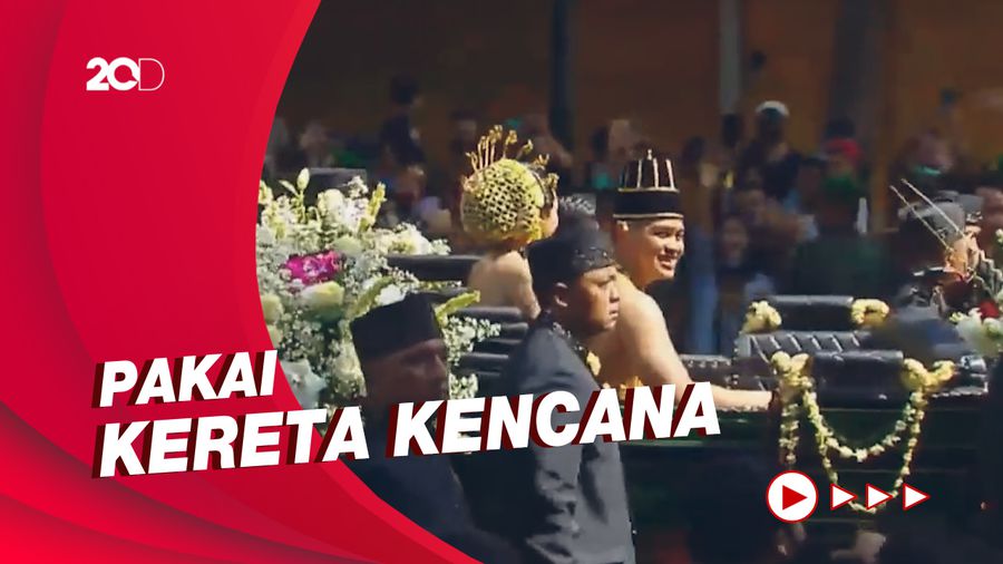 Intip Kemeriahan Prosesi Kirab Kaesang-Erina Menuju Puro Mangkunegaran