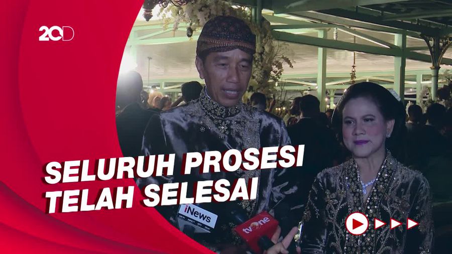 Nikahan Kaesang-Erina Lancar, Jokowi: Terima Kasih dan Mohon Maaf