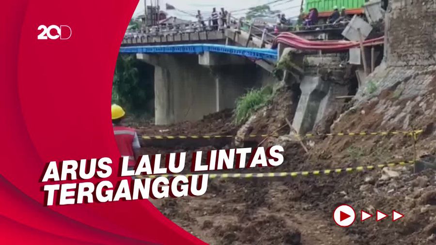 Amblesnya Bahu Jembatan Pamuruyan Penghubung Sukabumi-Bogor!