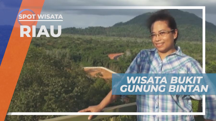 Indahnya Panorama Gunung Bintan Dari Rumah Kayu yang Tinggi Menjulang, Kepulauan Riau