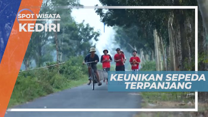 Mencatat Rekor, Serunya Mengendarai Sepeda Terpanjang di Indonesia, Kediri