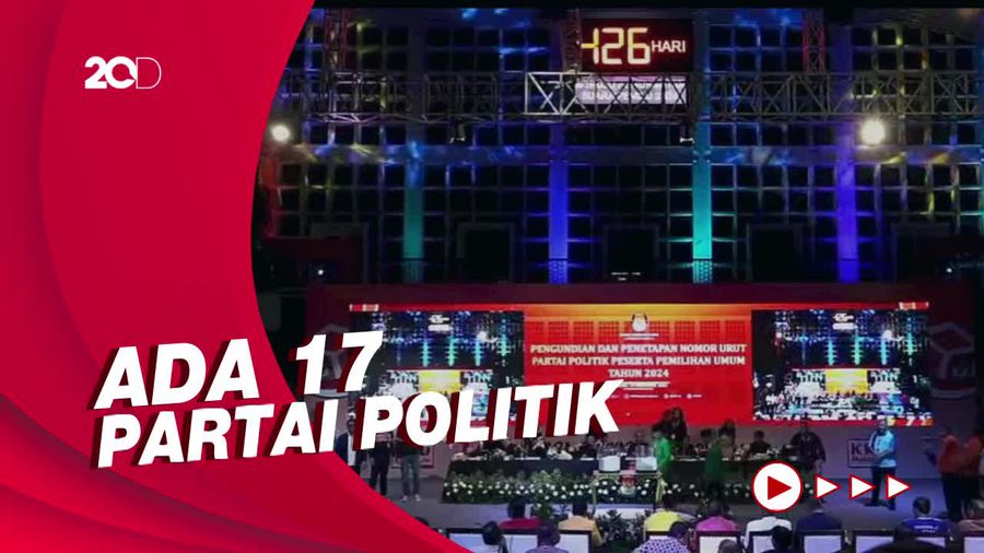 Daftar Nomor Urut Partai Politik di Kontestasi Pemilu 2024