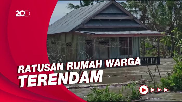 Tanggul Sungai Rongkong Jebol, Banjir Rendam 2 Desa di Luwu Utara