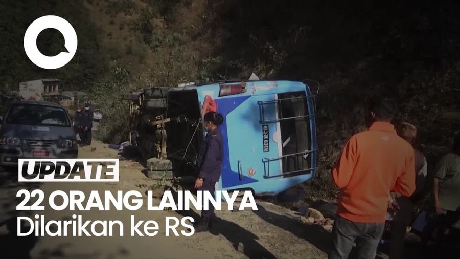 17 Orang Tewas dalam Bus yang Terguling Masuk Jurang di Nepal