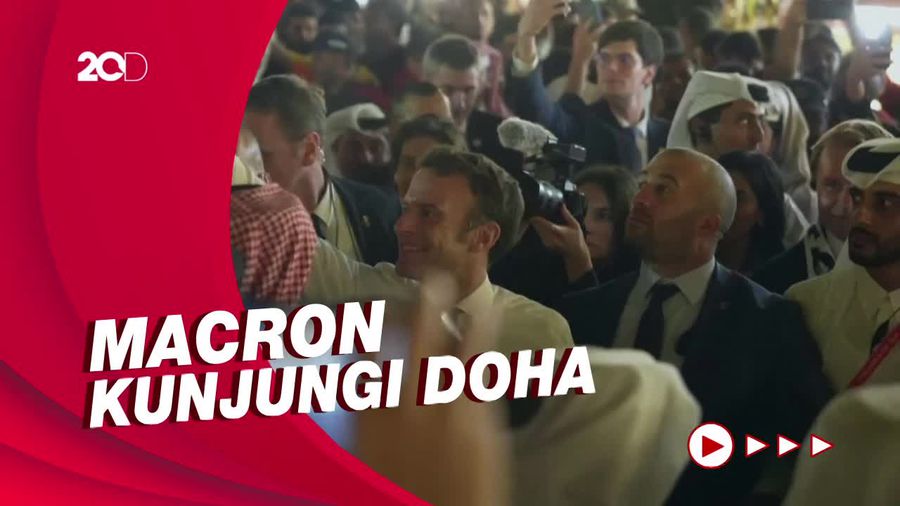 Macron Kunjungi Doha Jelang Laga Prancis vs Maroko