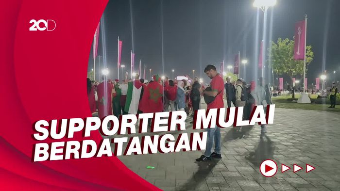 Suasana Al Bayt Stadium Jelang Laga Prancis Vs Maroko