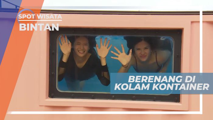 Sensasi Berenang di Kolam Unik Terbuat dari Kontainer, Bintan