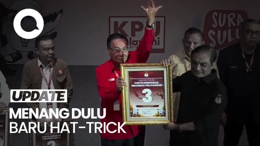 PDIP Nomor Urut 3 di Pemilu 2024, Ganjar: Menang Total, Hat-trick!