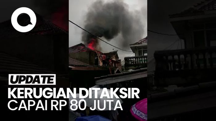 Penampakan Rumah Warga di Sukabumi Terbakar Usai Tersambar Petir