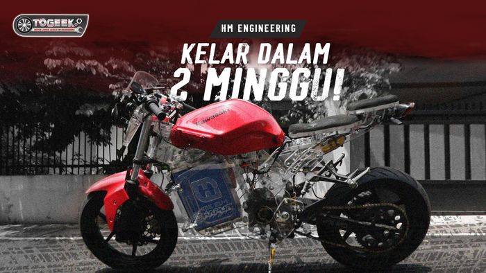 Motor Listrik Telanjang HME-EV1: Rasa Kawasaki Ninja dengan Rangka Full Akrilik