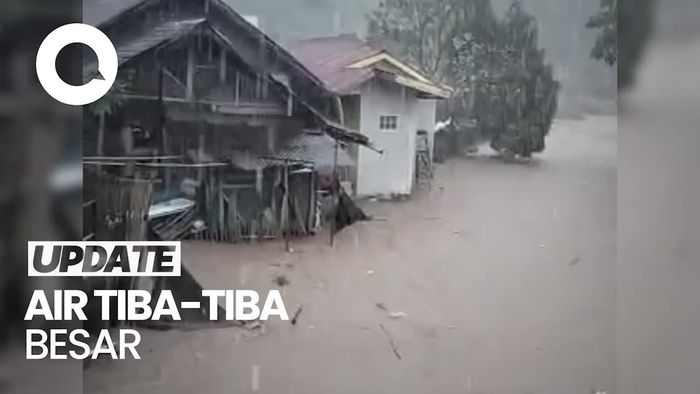 Penampakan Banjir Bandang Terjang Sukanagara Cianjur